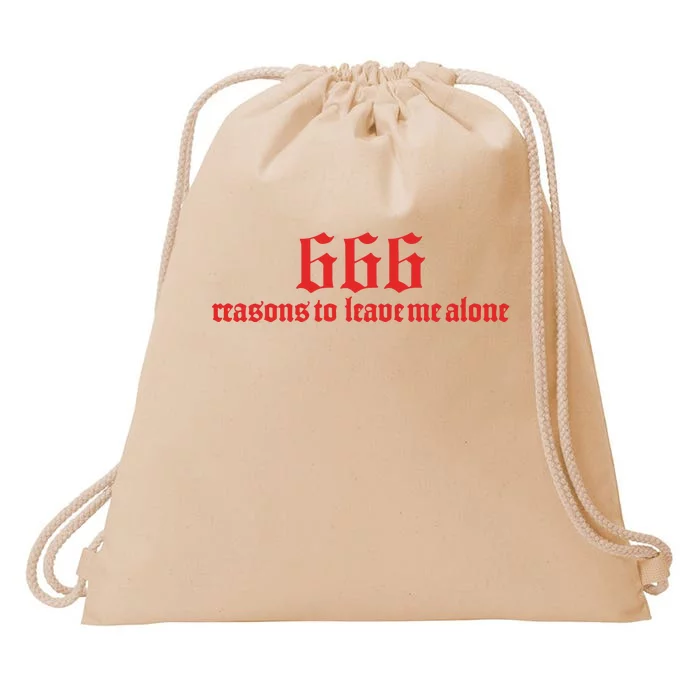 Kiwi 666 Reasons To Leave Me Alone Limited Drawstring Bag