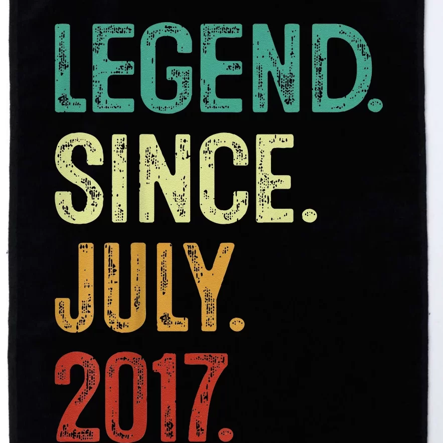 Kids 6 Years Old Legend Since July 2017 6th Birthday Platinum Collection Golf Towel