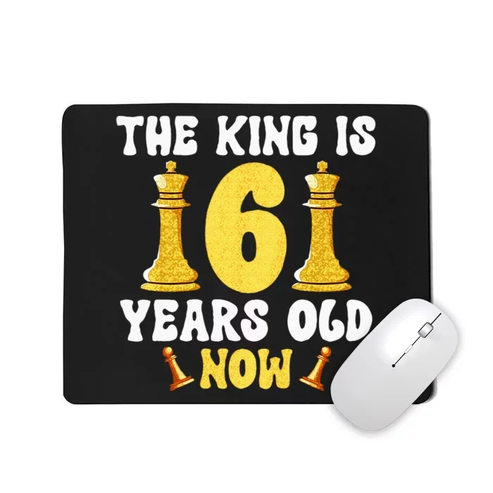 Kids 6 Years Old Birthday Chess Lover 6th Birthday Kids Chess Mousepad