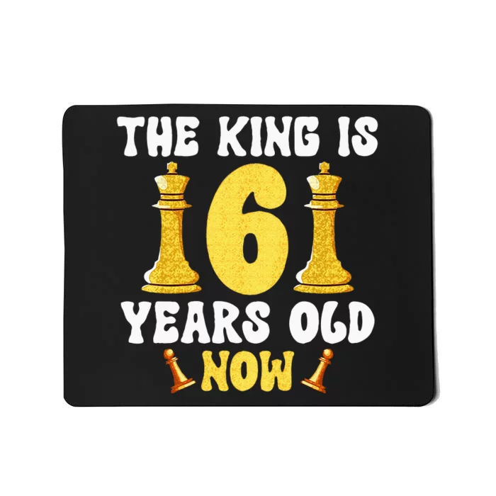 Kids 6 Years Old Birthday Chess Lover 6th Birthday Kids Chess Mousepad