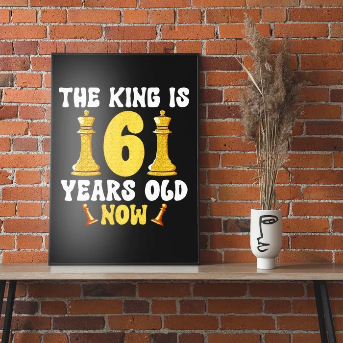 Kids 6 Years Old Birthday Chess Lover 6th Birthday Kids Chess Poster