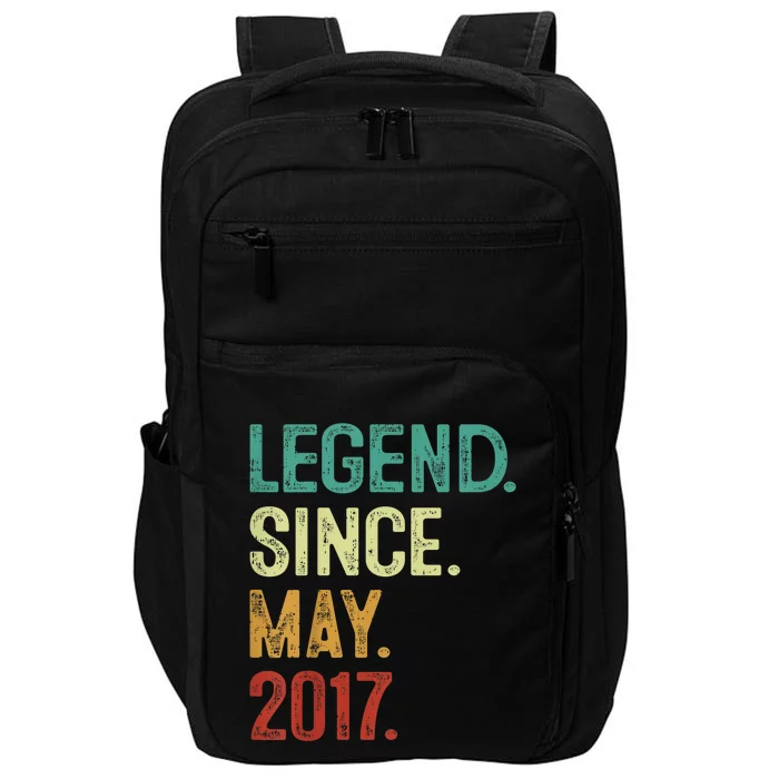 kid 6 Years Old Legend Since May 2017 6th Birthday Impact Tech Backpack