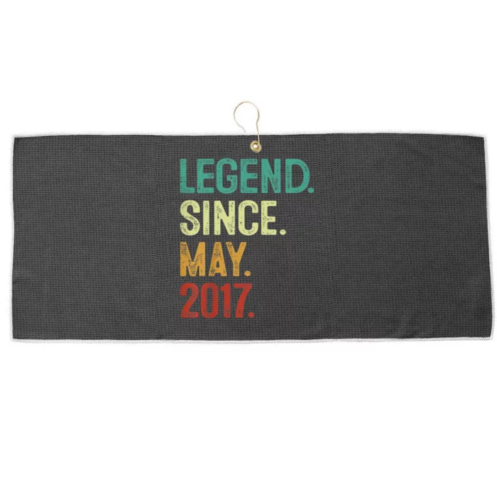 kid 6 Years Old Legend Since May 2017 6th Birthday Large Microfiber Waffle Golf Towel