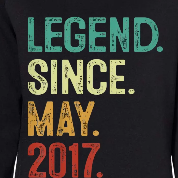 kid 6 Years Old Legend Since May 2017 6th Birthday Womens California Wash Sweatshirt