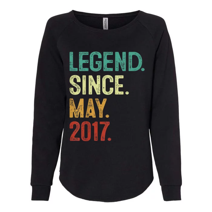 kid 6 Years Old Legend Since May 2017 6th Birthday Womens California Wash Sweatshirt