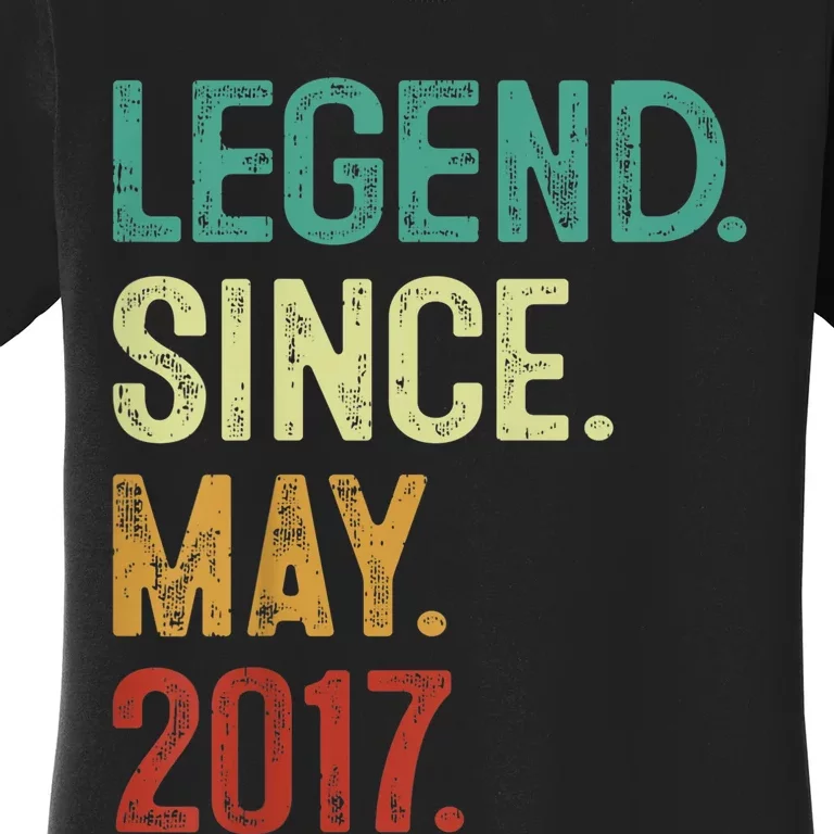 kid 6 Years Old Legend Since May 2017 6th Birthday Women's T-Shirt