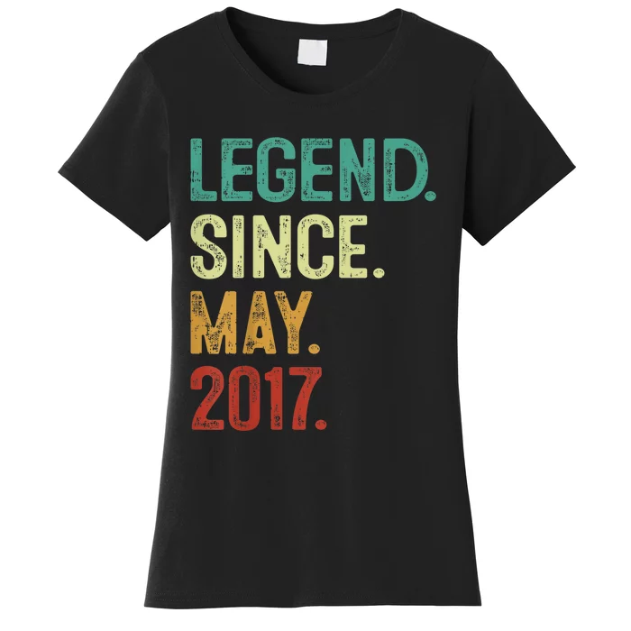 kid 6 Years Old Legend Since May 2017 6th Birthday Women's T-Shirt