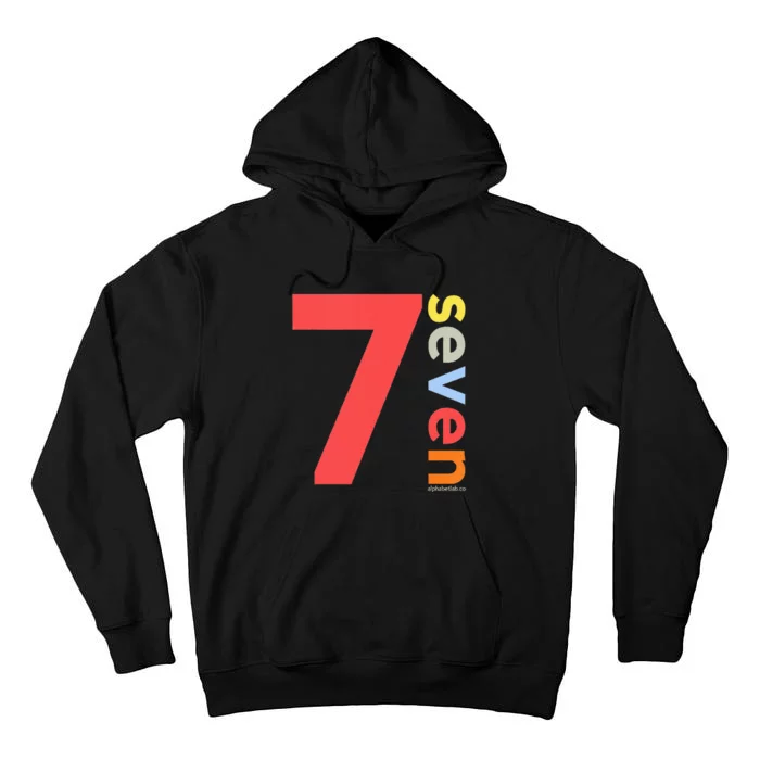 Kids 7th Birthday Boy 7 Year Old Seven Party Age 7 Ideas Tall Hoodie