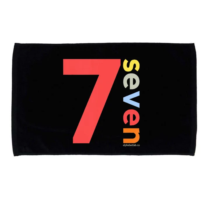 Kids 7th Birthday Boy 7 Year Old Seven Party Age 7 Ideas Microfiber Hand Towel