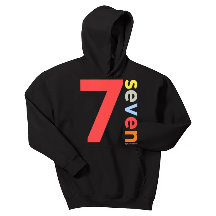 Kids 7th Birthday Boy 7 Year Old Seven Party Age 7 Ideas Kids Hoodie