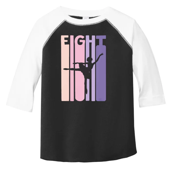 Kids 8th Birthday Gift Ballet Dancer 8 Years Old Ballerina Girl Toddler Fine Jersey T-Shirt