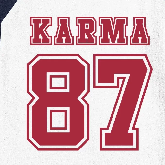 Karma 87 | Sporty Trendy Design Baseball Sleeve Shirt