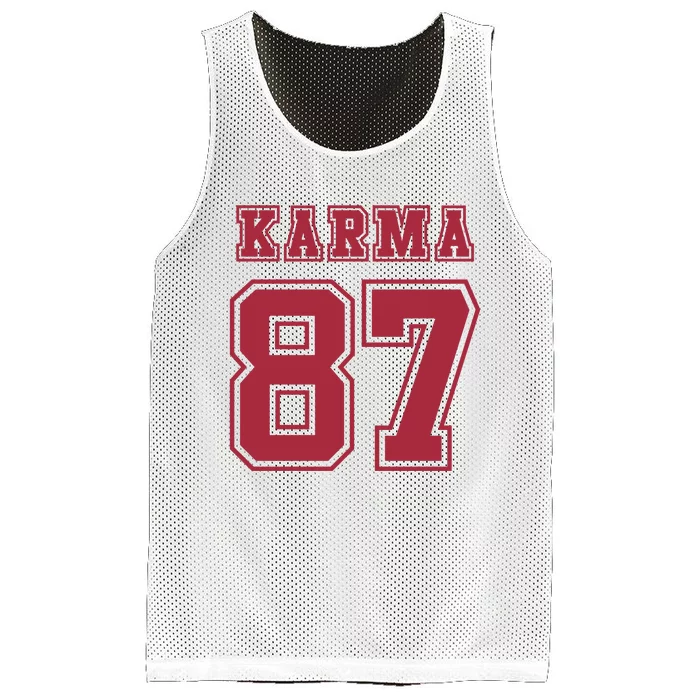 Karma 87 | Sporty Trendy Design Mesh Reversible Basketball Jersey Tank