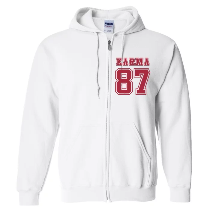 Karma 87 | Sporty Trendy Design Full Zip Hoodie