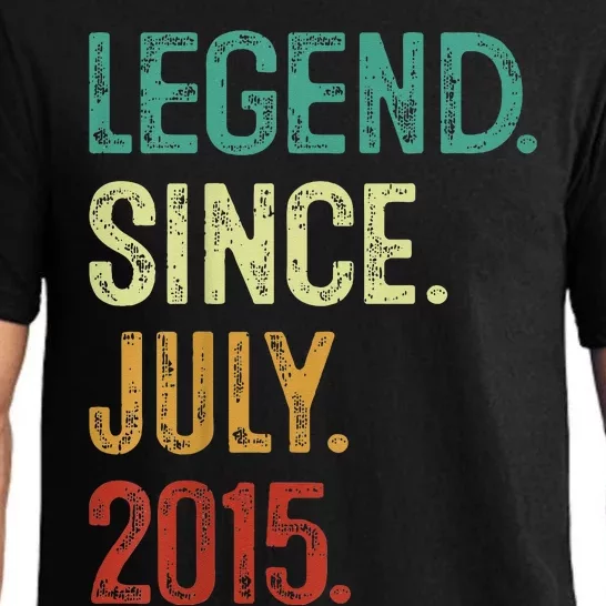 Kids 8 Years Old Legend Since July 2015 8th Birthday Pajama Set