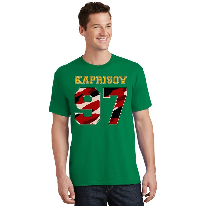 KAPRIZOV 97 Wild The Thrill Minnesota Pro Ice Hockey T-Shirt