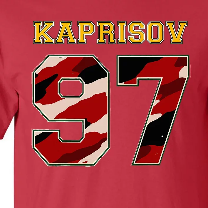 KAPRIZOV 97 Wild The Thrill Minnesota Pro Ice Hockey Tall T-Shirt