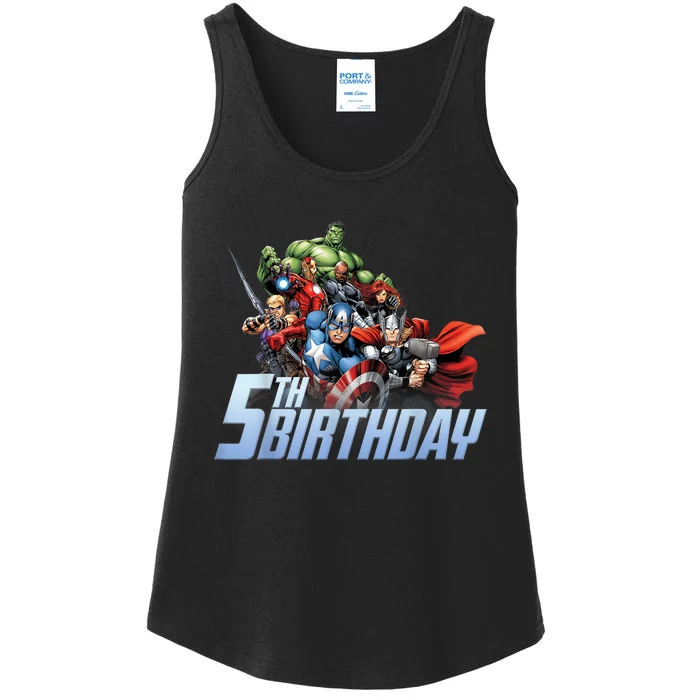 K.i.d.s A.v.e.n.g.er.s Action Shot 5th Birthday Ladies Essential Tank