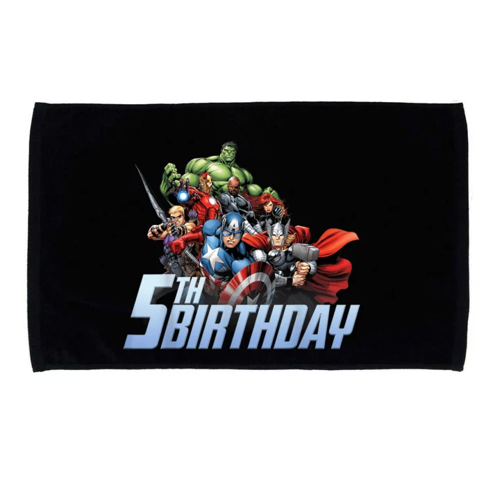 K.i.d.s A.v.e.n.g.er.s Action Shot 5th Birthday Microfiber Hand Towel