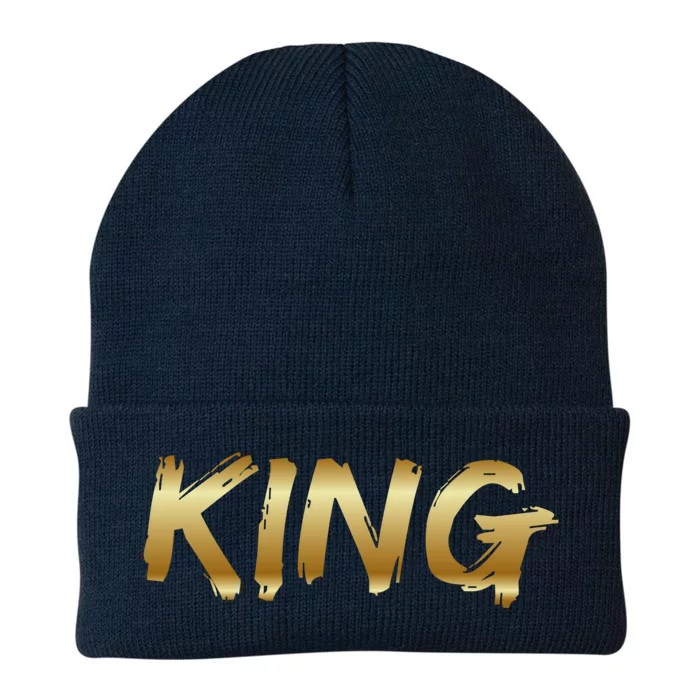 King African American Father Black Dad Afro Family Pride Funny Gift Knit Cap Winter Beanie