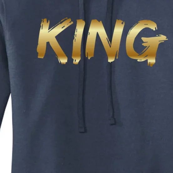 King African American Father Black Dad Afro Family Pride Funny Gift Women's Pullover Hoodie