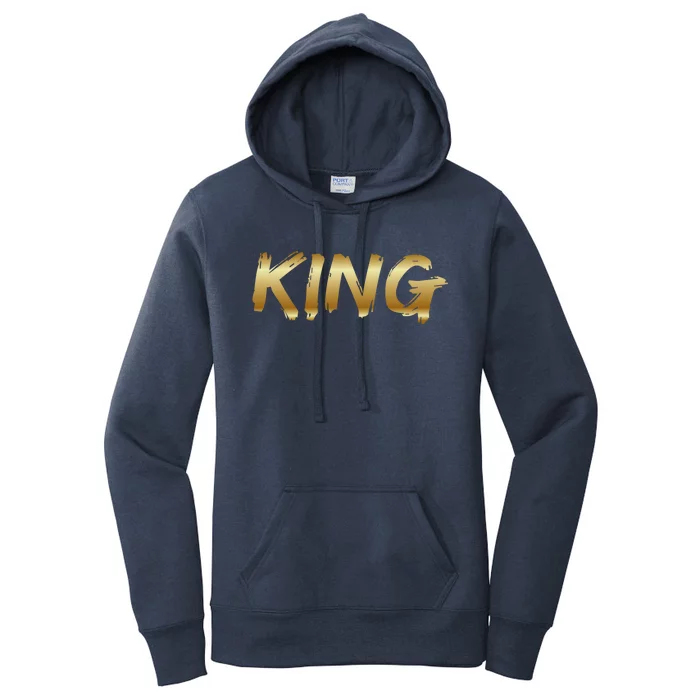 King African American Father Black Dad Afro Family Pride Funny Gift Women's Pullover Hoodie