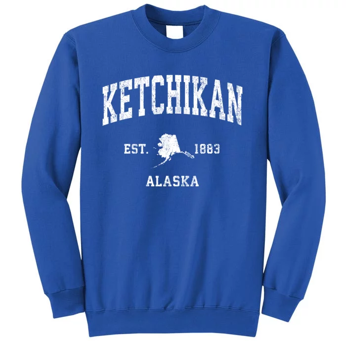 Ketchikan Alaska Ak Vintage Athletic Sports Tall Sweatshirt