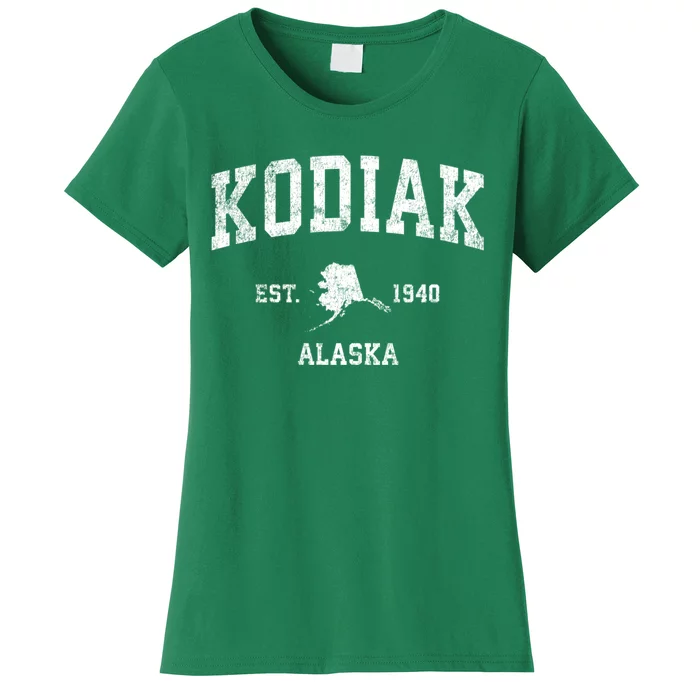 Kodiak Alaska Ak Vintage Sports Women's T-Shirt