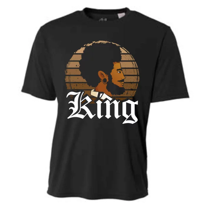 King African American Father Black Dad Afro Family Pride Gift Cooling Performance Crew T-Shirt