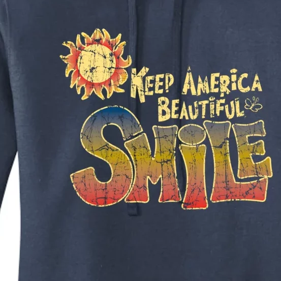 Keep America Beautiful Smile Gift Women's Pullover Hoodie