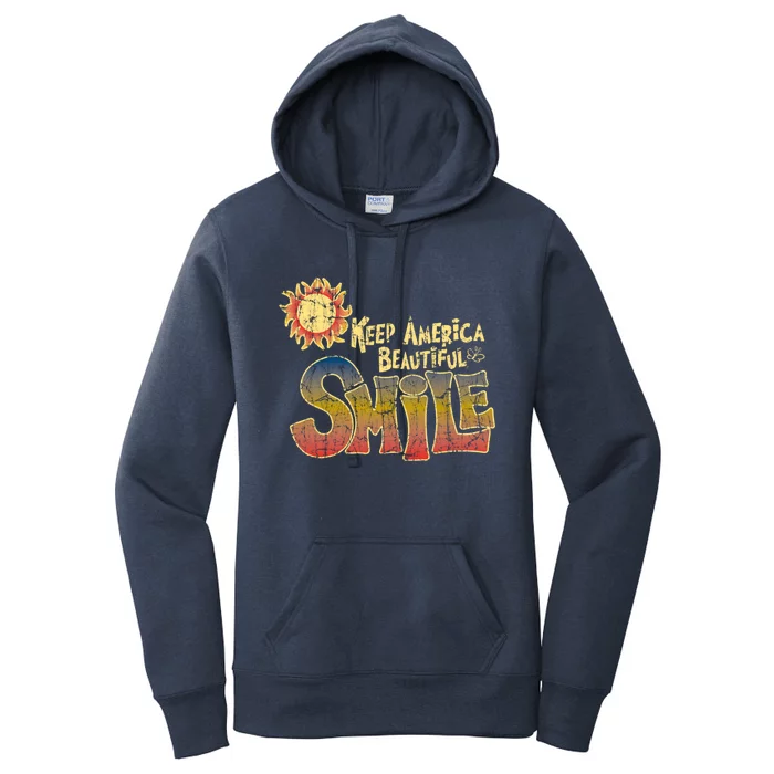 Keep America Beautiful Smile Gift Women's Pullover Hoodie