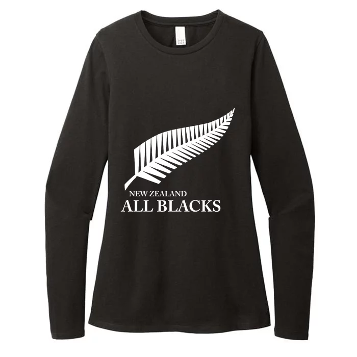 Kiwi All Blacks New Zealand Womens CVC Long Sleeve Shirt