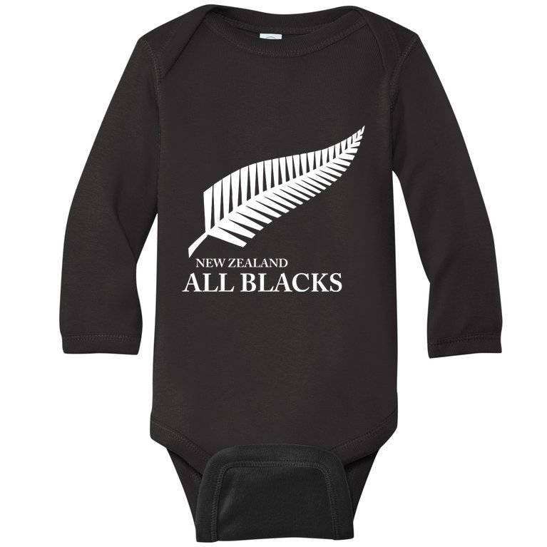 Kiwi All Blacks New Zealand Baby Long Sleeve Bodysuit