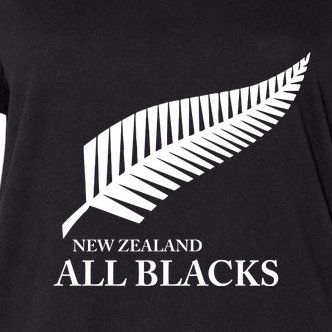 Kiwi All Blacks New Zealand Women's V-Neck Plus Size T-Shirt