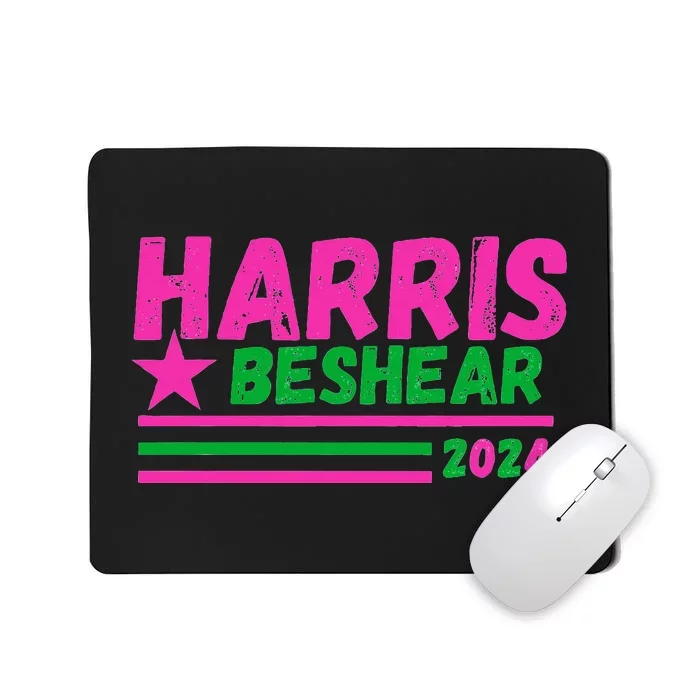 Kamala Andy Beshear 2024 Retro Strip Star Harris Green Mousepad