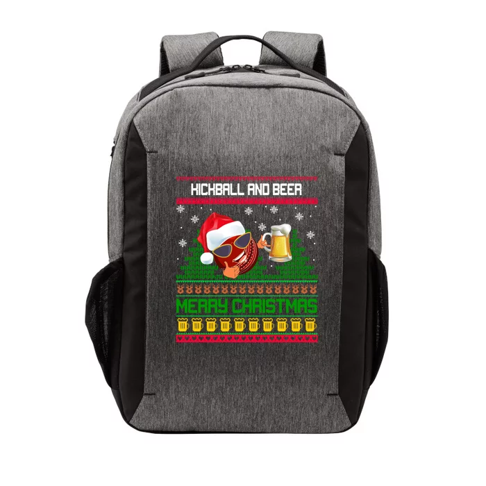 Kickball And Beer Lover Merry Christmas Ugly Xmas Gift Vector Backpack