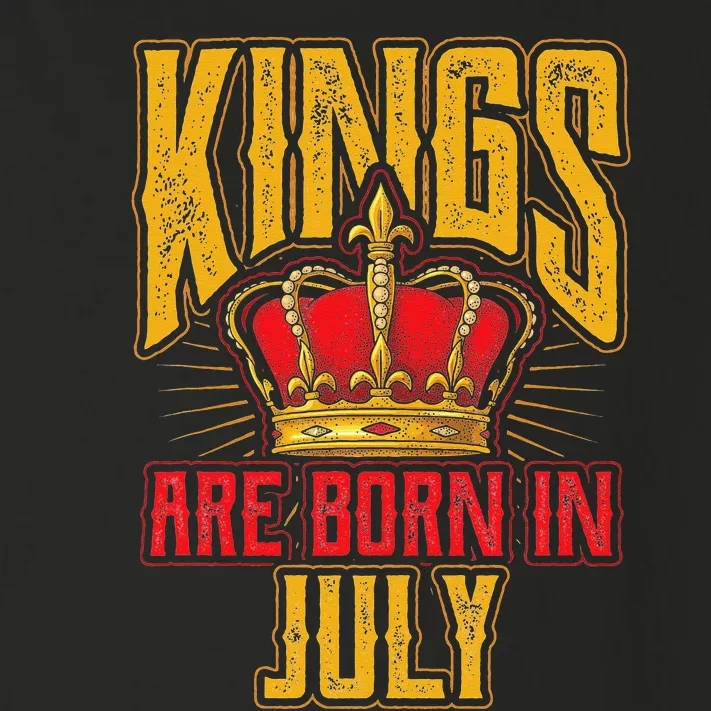 Kings Are Born In July Birthday Toddler Long Sleeve Shirt