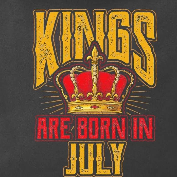 Kings Are Born In July Birthday Zip Tote Bag