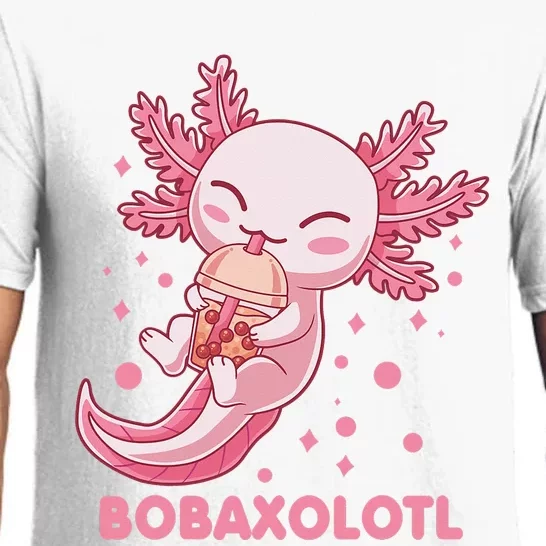 Kawaii Axolotl Bobaxolotl Boba Tea Bubble Milk Anime Pajama Set