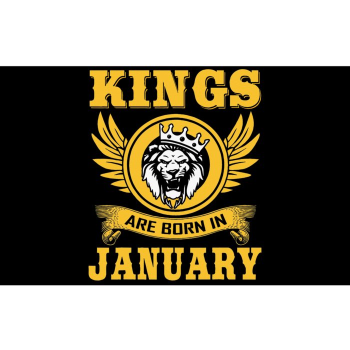 Kings Are Born In January Birthday Gift Bumper Sticker