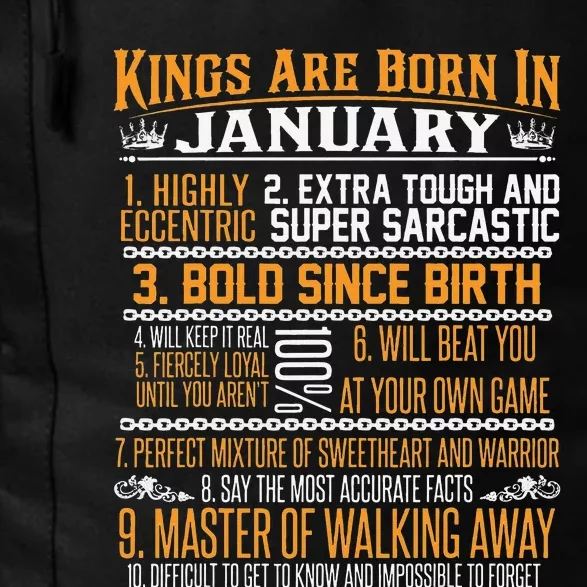 Kings Are Born In January January Birthday Daily Commute Backpack