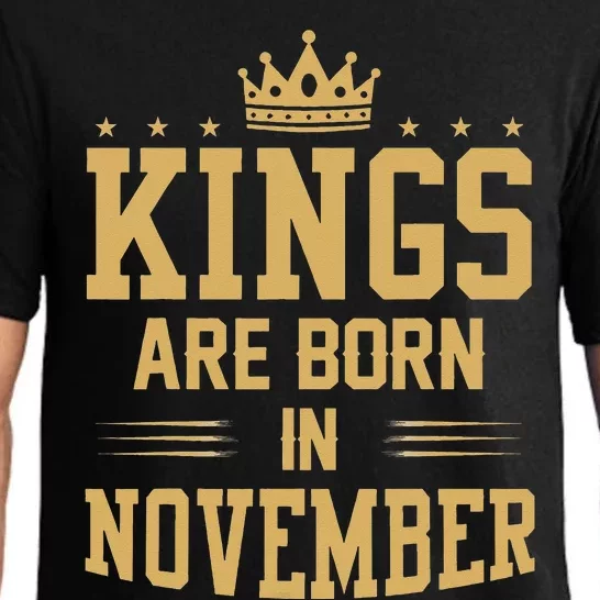 Kings Are Born In November Best Birthday Gift Pajama Set