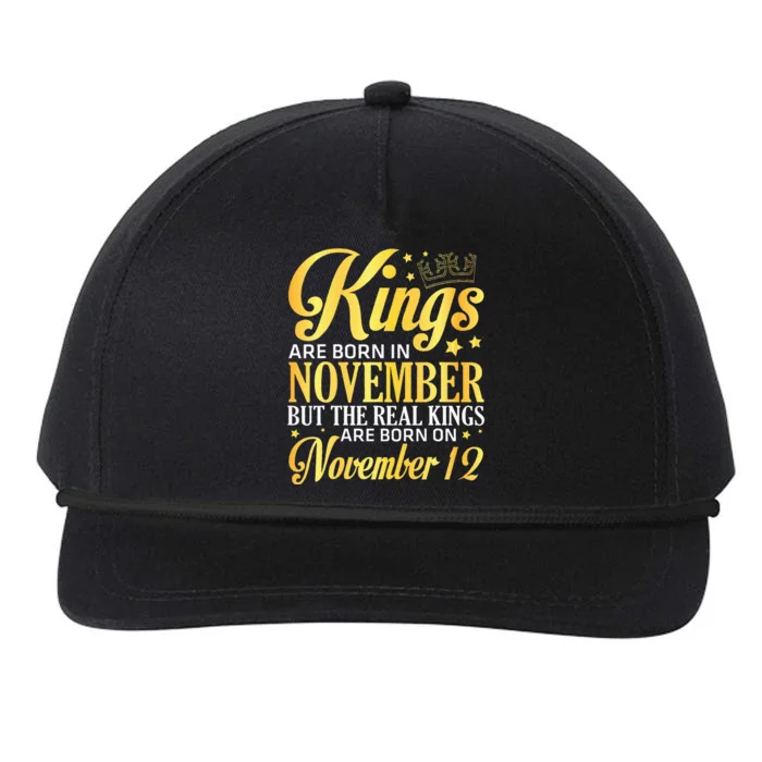 Kings Are Born In Nov The Real Kings Are Born On November 12 Snapback Five-Panel Rope Hat