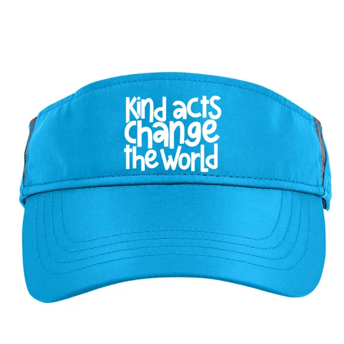 Kind Acts Change The World Anti Bullying Orange Unity Day Gift Adult Drive Performance Visor