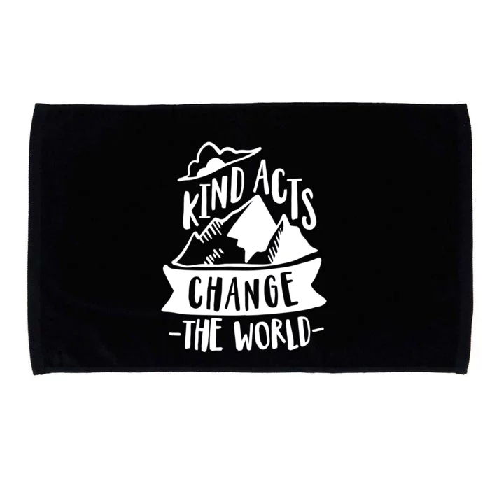 Kind Acts Change The World Anti Bullying Week Unity Day Gift Microfiber Hand Towel