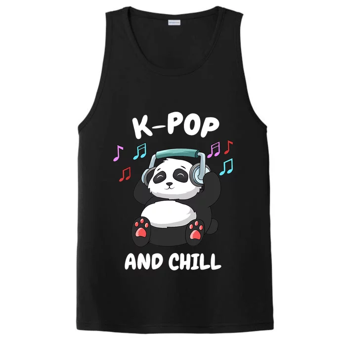 KPop And Chill Korean Panda Korea Music KDrama Performance Tank