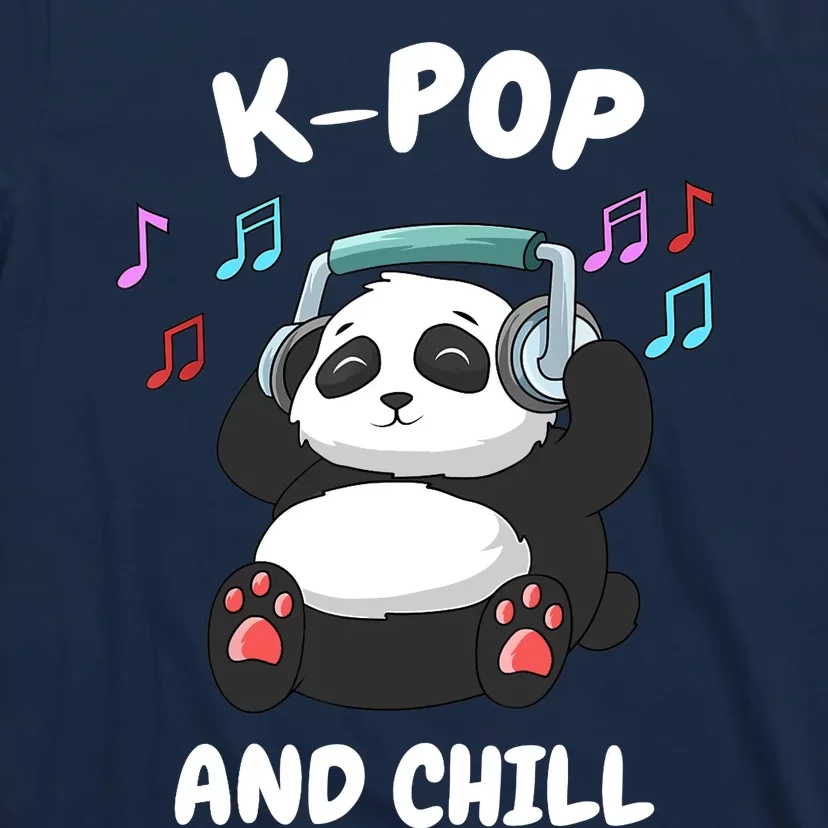 KPop And Chill Korean Panda Korea Music KDrama T-Shirt