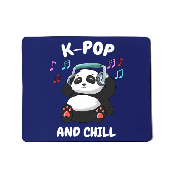 KPop And Chill Korean Panda Korea Music KDrama Mousepad