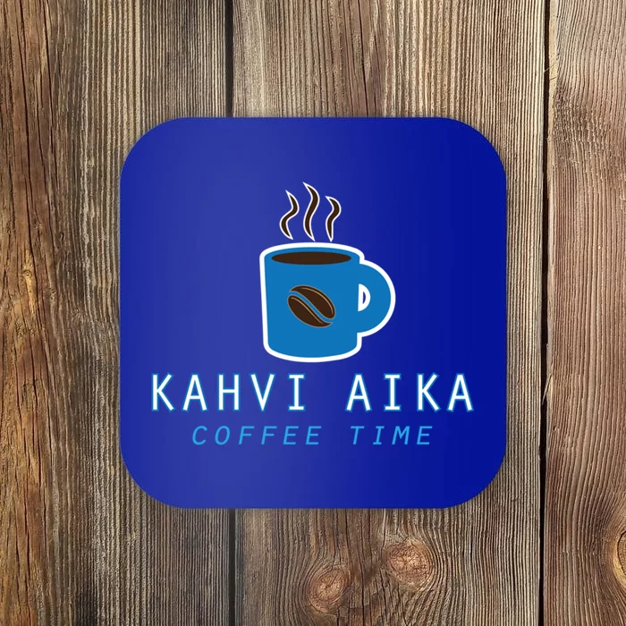 Kahvi Aika Coffee Time Finnish Finland Heritage Funny Gift Coaster