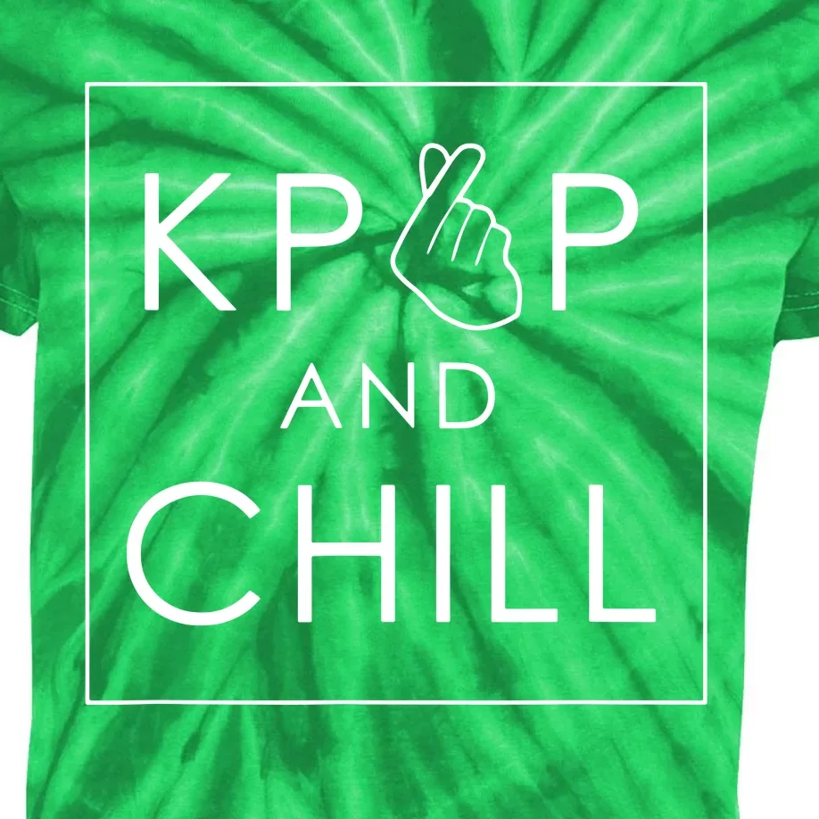 Kpop And Chill Cute Music Kids Tie-Dye T-Shirt